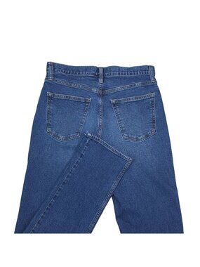 Old Navy Mens Built-In Flex Straight Jeans 30X36 Blue Stretch Denim Cotton Blend